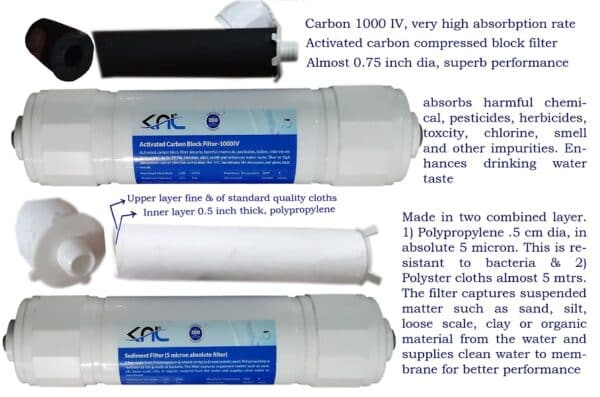 NF70 NF/RO water purifier service kit complete set without pH cartridge - Image 5