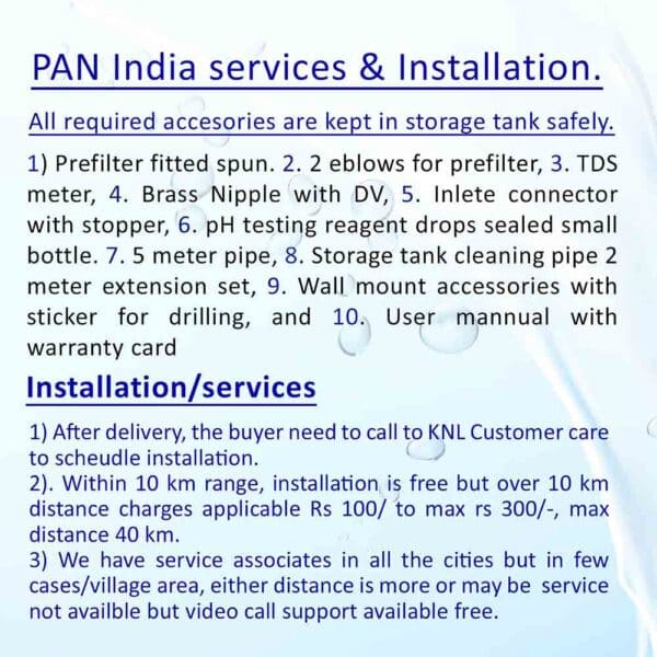 KNL PRO NF70 AR SS UV - with pH Regulator, NF water purifier White & Black - Image 5