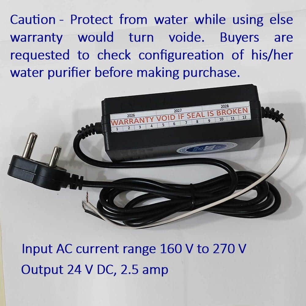 SMPS or Adaptor 24 Volts DC, 2.5 Amp, warranty 2 years (conditions applied) - Image 2