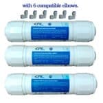 Sediment, Activated Block carbon (pre carbon) & post carbon set with elbows