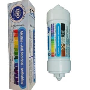 KNL PH/AAA Cartridge filter with 2 elbows & pH testing drop bottle for domestic ro or nf water filter