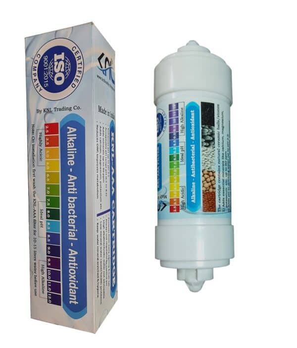 KNL PH/AAA Cartridge filter with 2 elbows & pH testing drop bottle for domestic ro or nf water filter
