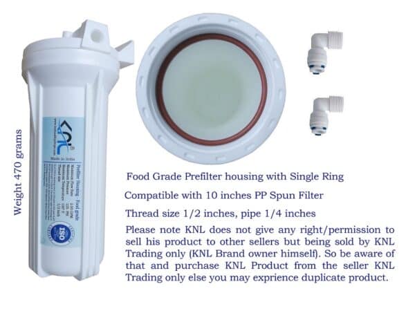 Prefilter Housing with PP Spun filter & 2 elbows - Image 2