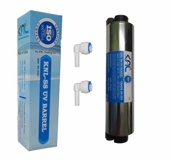 SS 304 Grade steel UV barrel with elbows