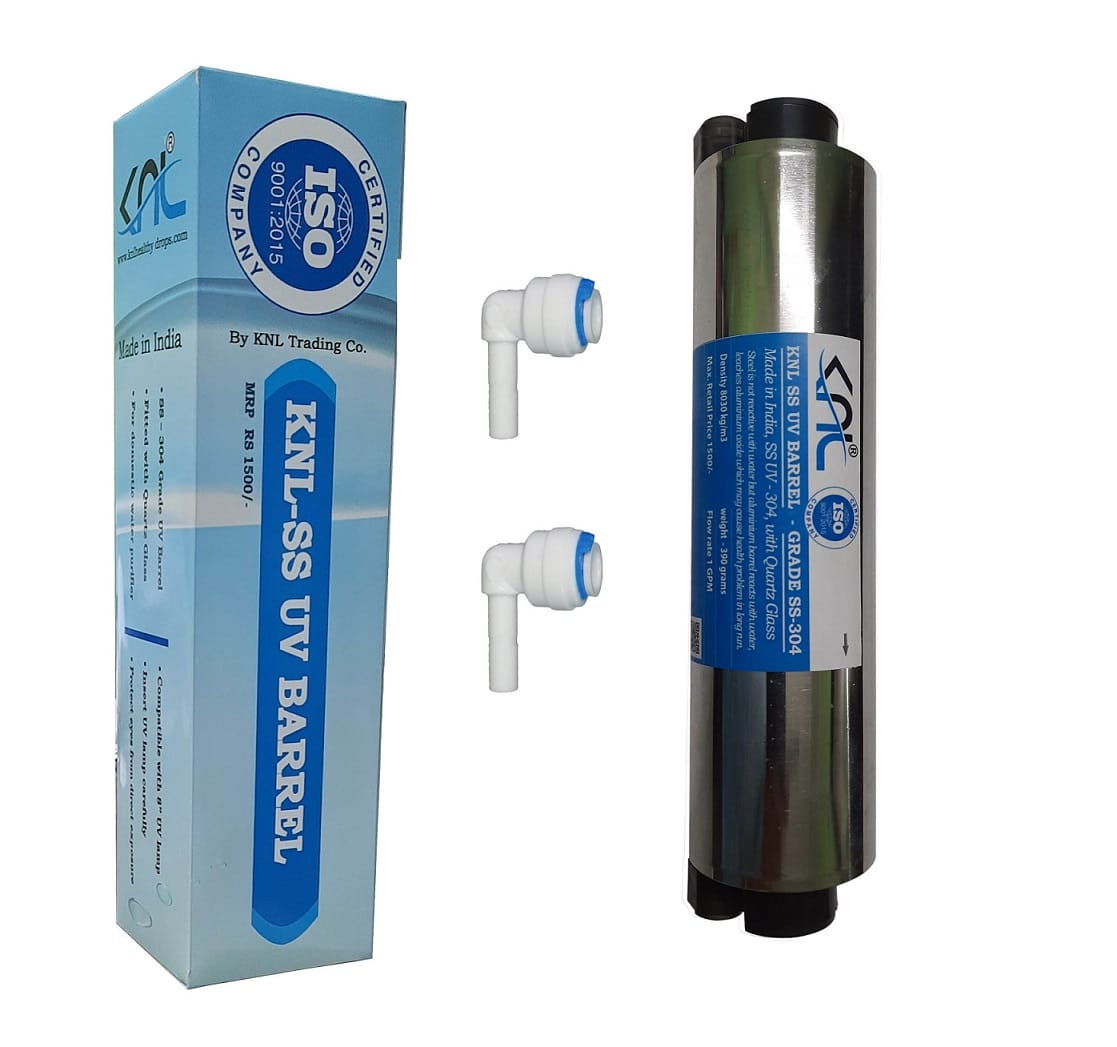 SS 304 Grade steel UV barrel with elbows