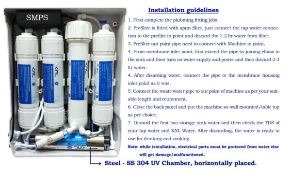 KNL ECO NF70 SS UV - Nanofiltration water purifier - Image 3