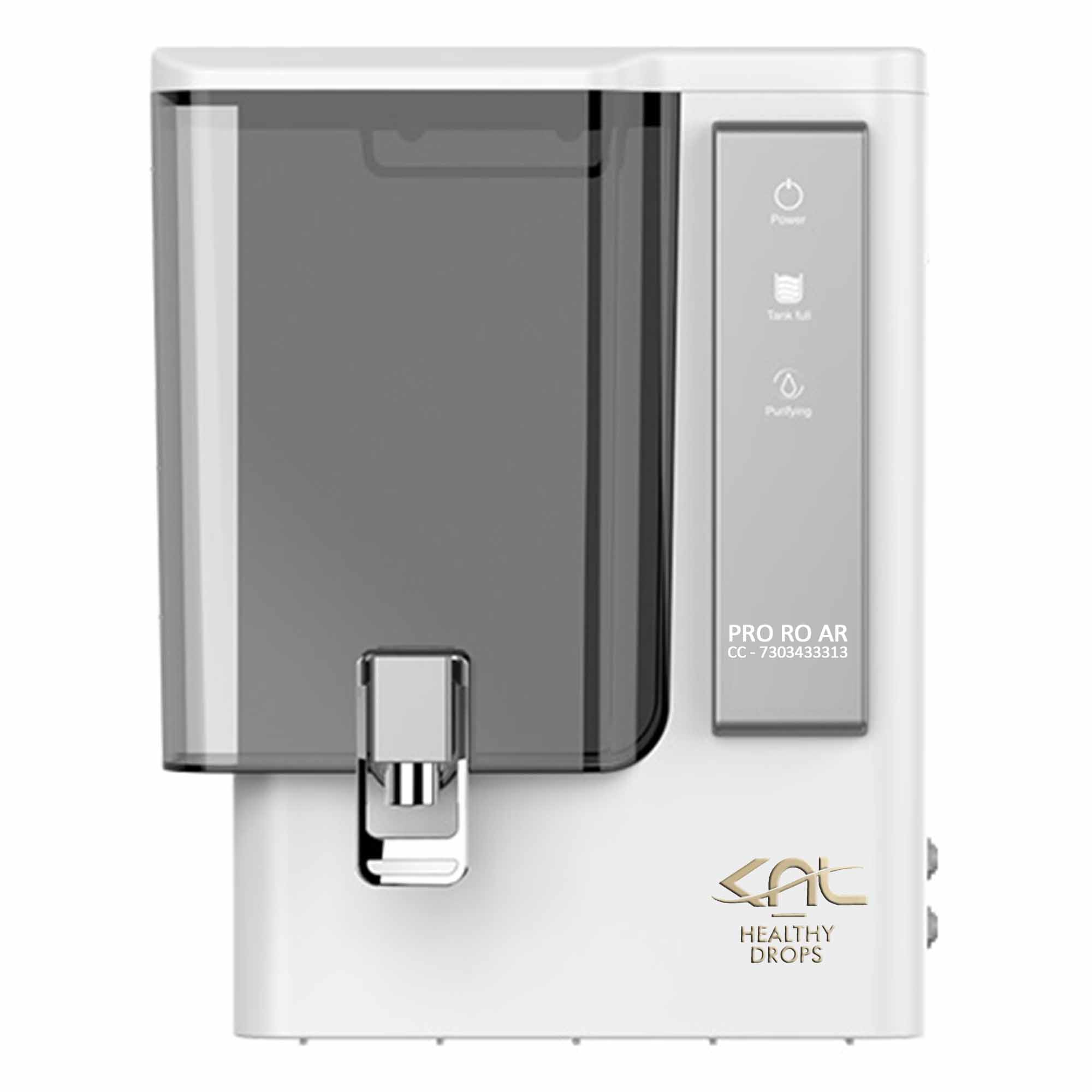 KNL PRO RO AR SS UV (Alkaline Regulator) - RO water filter White.