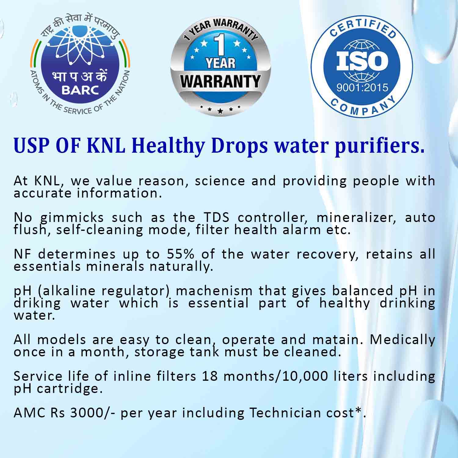 KNL PRO NF50 AR SS UV, with pH/Alkaline Regulator, NF water purifier Blue - Image 4