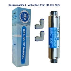 SS 304 Grade steel UV barrel with elbows