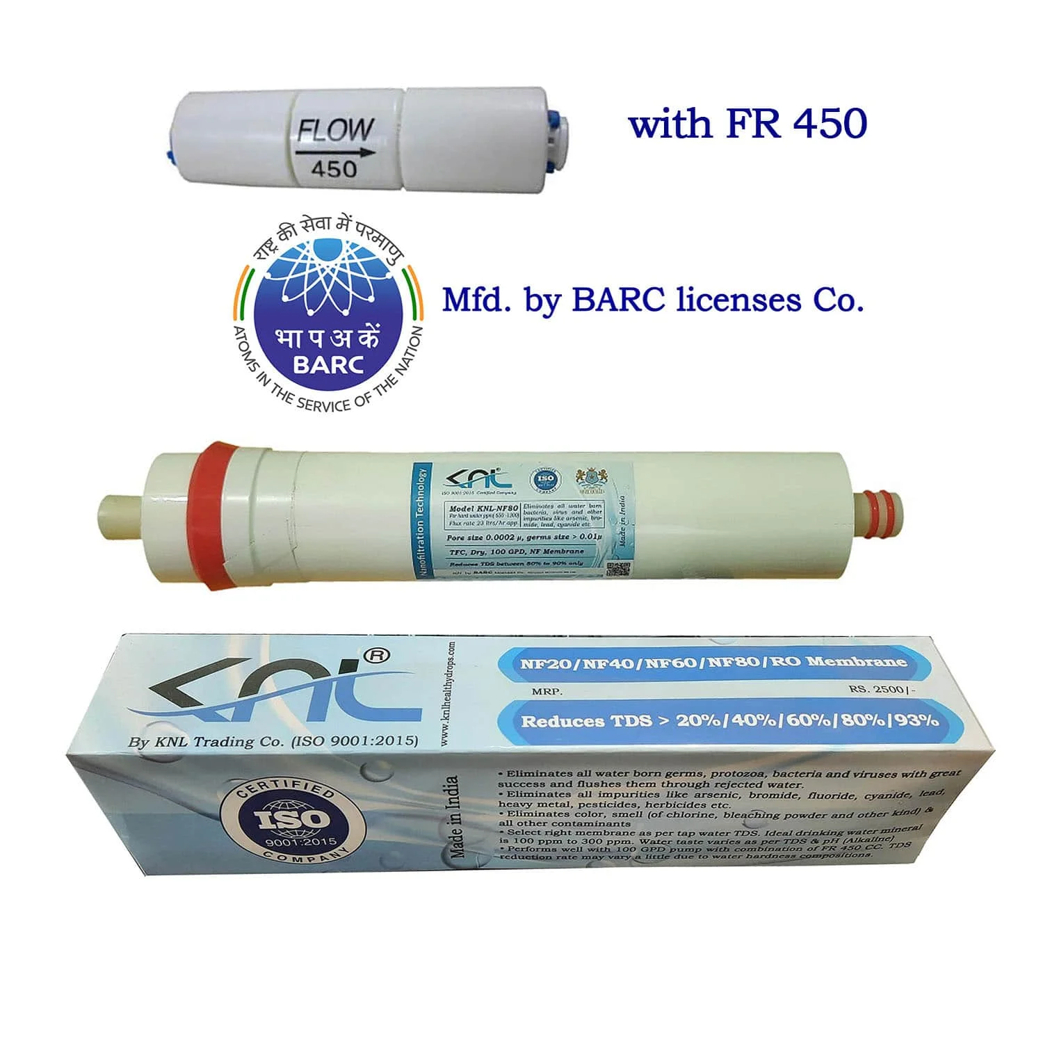 KNL NF80 (Nanofiltration) Membrane with FR 450
