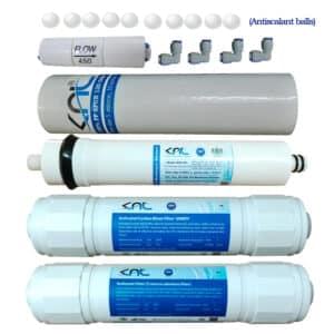 RO service kit with sediment, pre carbon and spun filter set