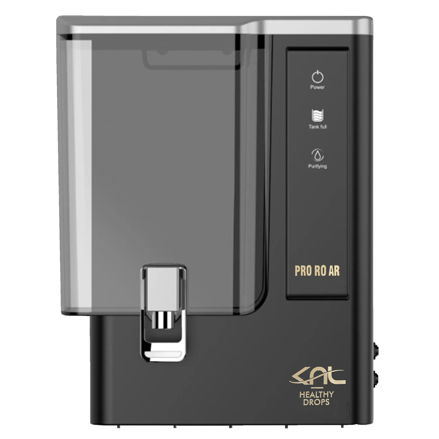 KNL PRO RO AR SS UV (Alkaline Regulator) - RO water filter black for TDS (1400-3000)ppm