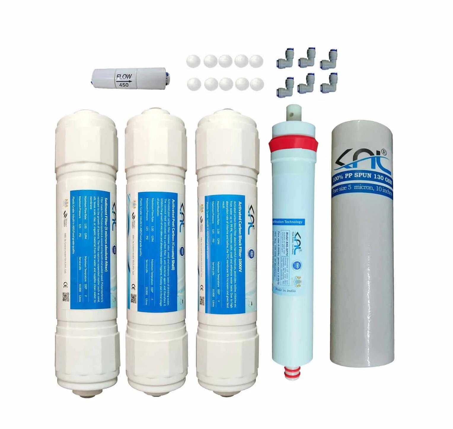 NF70 NF/RO water purifier service kit complete set without pH cartridge